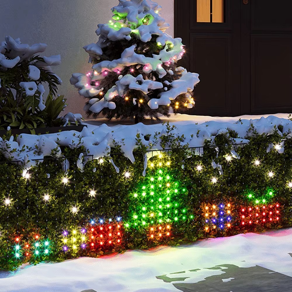 Lighting - Neuartiges Weihnachts-Netzlicht-Set mit Bluetooth-App, RGBIC, dekorativ,