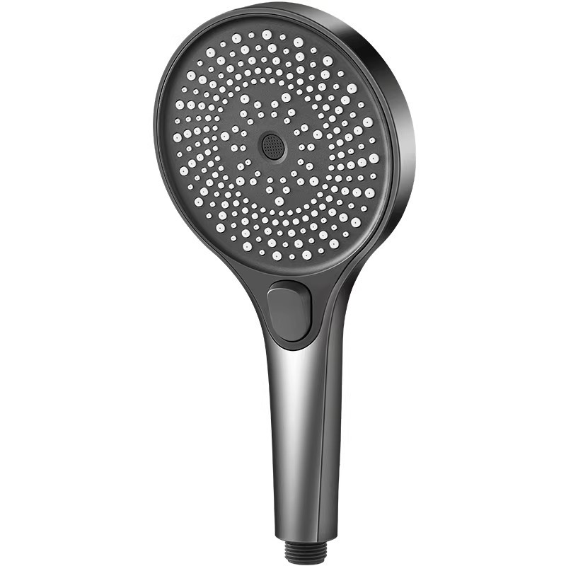 High Pressure Shower Head Handheld - Hochdruck-Handbrause mit 3 Strahlarten, Silikon-Anti-Verstopfungs-Düsen, universell