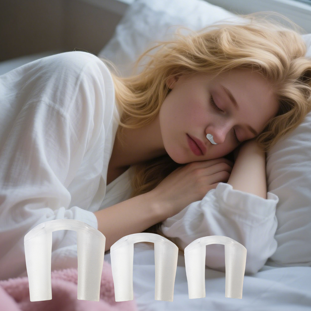 Anti Snore Contour Pillow - Postoperative Nasenkorrektur-Nasenloch-Unterstützung, Silikon-Shaping-Korrektor, Nasenfixator, Silikagel-Nasenklammer zur