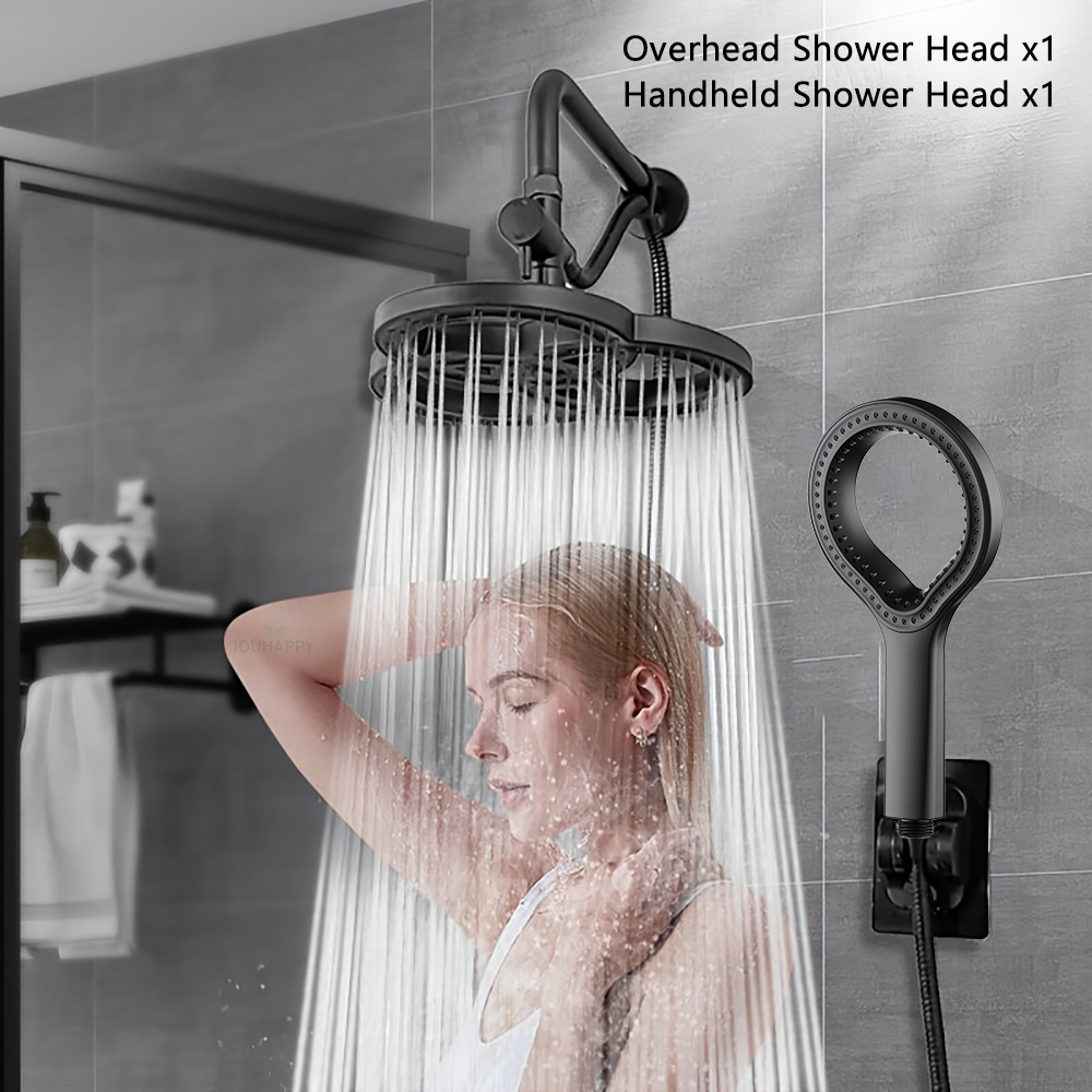 Schwarzer Überkopf-Duschkopf R – High Pressure Shower Head Handheld Bewertung und Preis