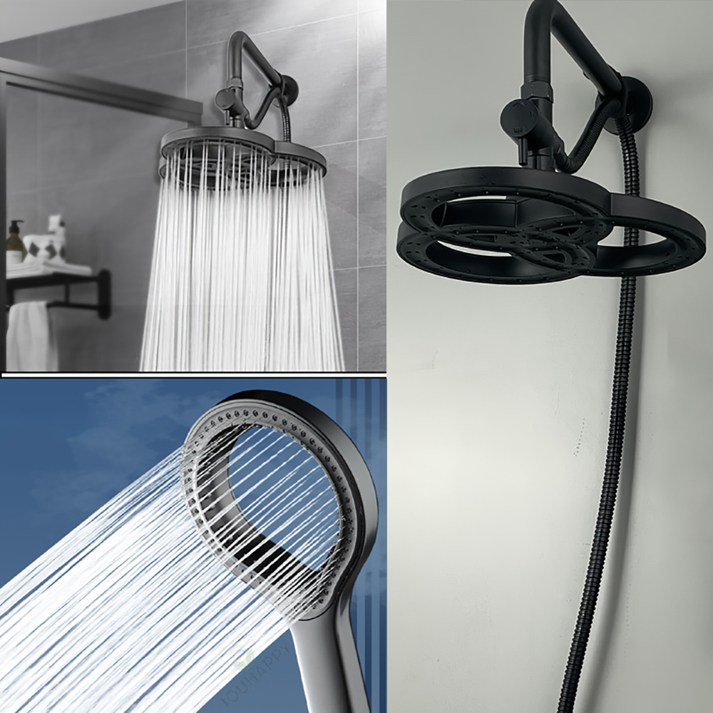 Schwarzer Überkopf-Duschkopf R – High Pressure Shower Head Handheld Bewertung und Preis