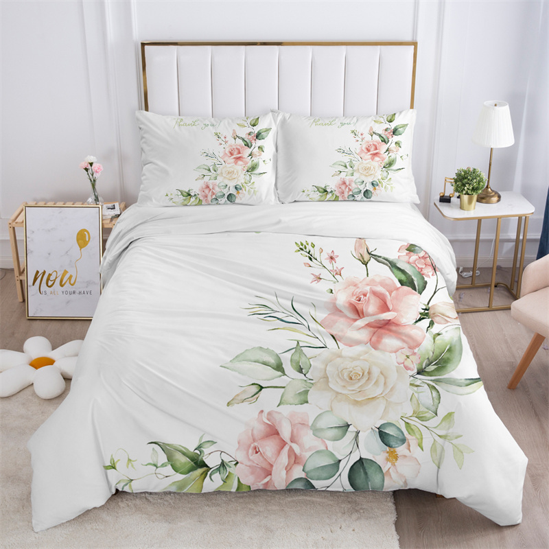 Weißes Bettwäsche-Set mit rust – Aesthetic Floral Duvet Cover Bewertung und Preis