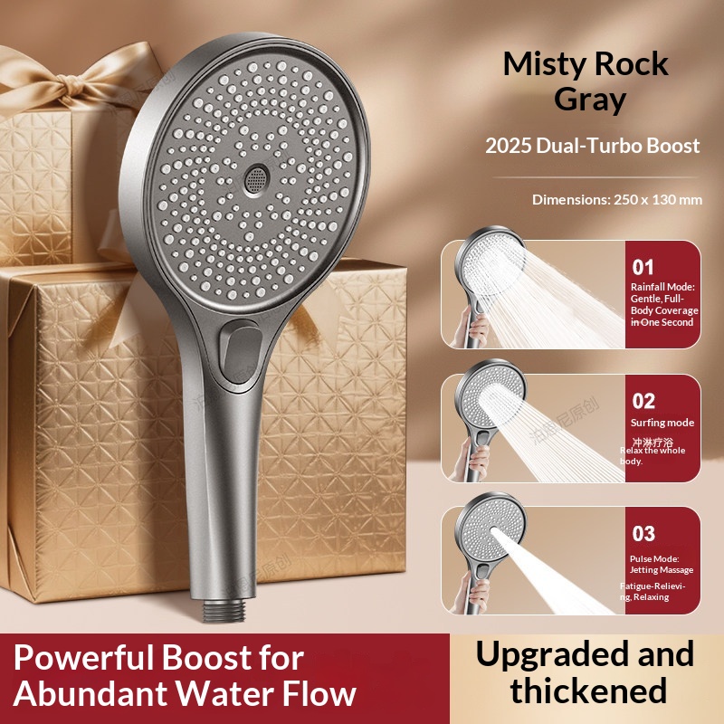 Hochdruck-Handbrause mit 3 Str – High Pressure Shower Head Handheld Bewertung und Preis