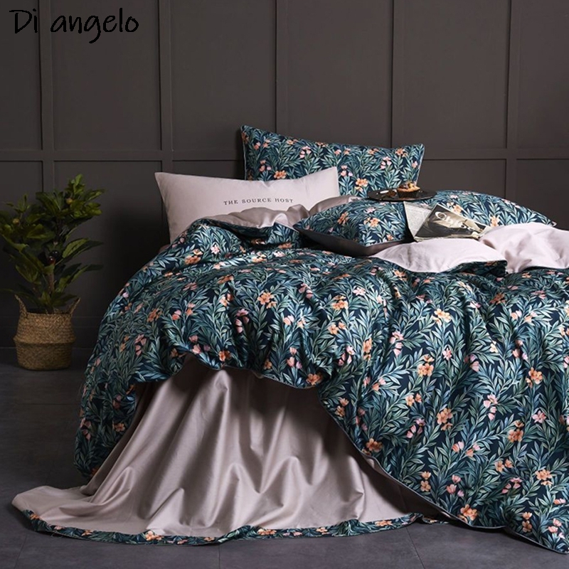 600TC Ägyptische Baumwolle RU  – Aesthetic Floral Duvet Cover Bewertung und Preis